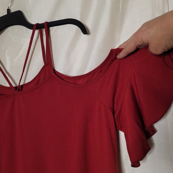 Shein Curve Women's Red Off-the-Shoulder Top - 3XL - Picture 6 of 11